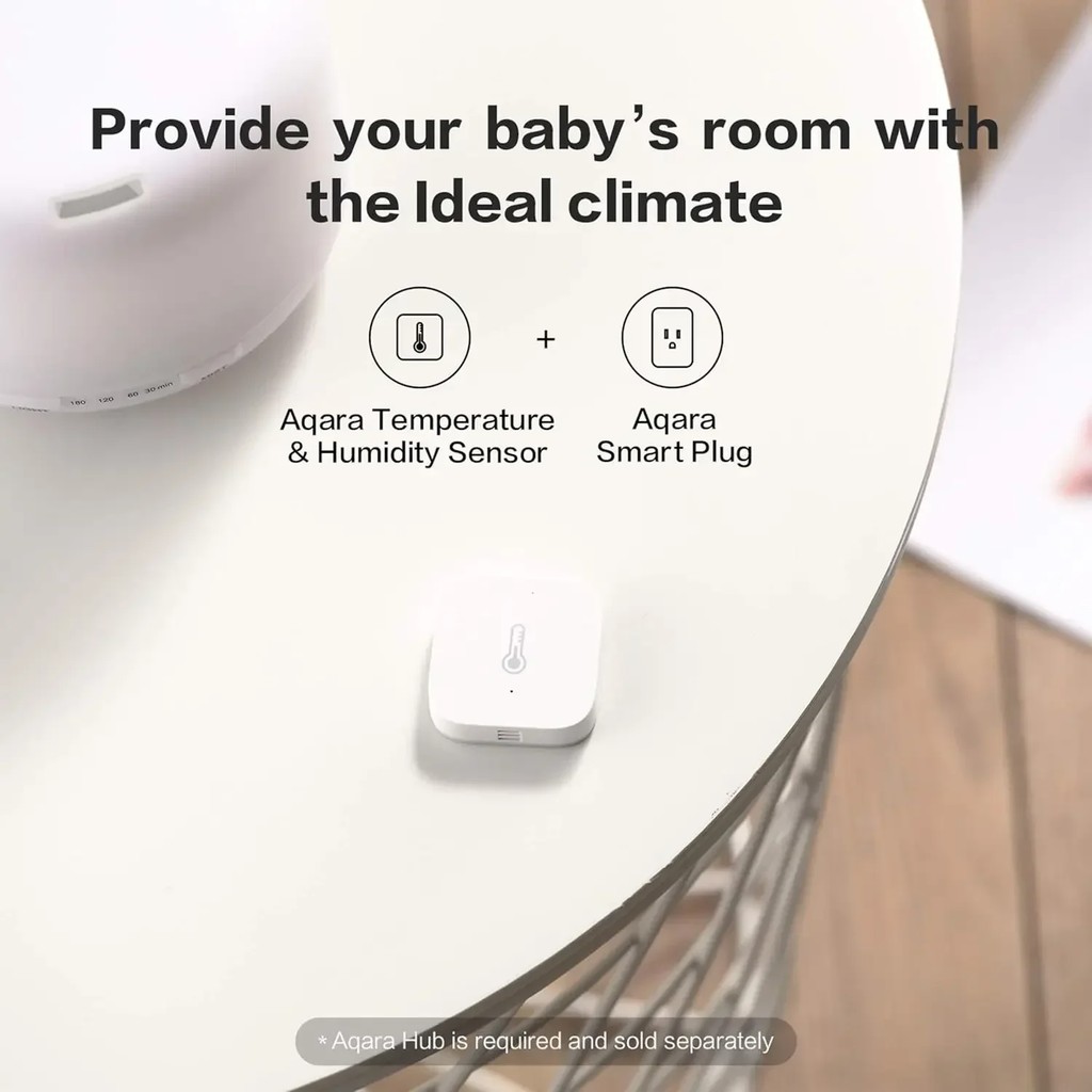 Aqara Temperature Sensor Zigbee Smart Air Quality Pressure Temperature Humidity Sensor Matter Smart