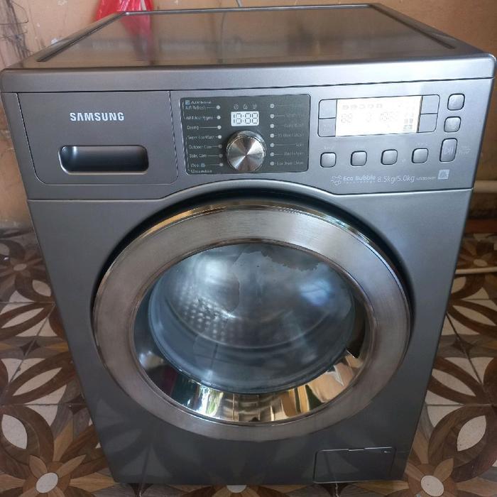 Mesin cuci samsung inverter ecobuble 8.5kg/5kg wash and dry