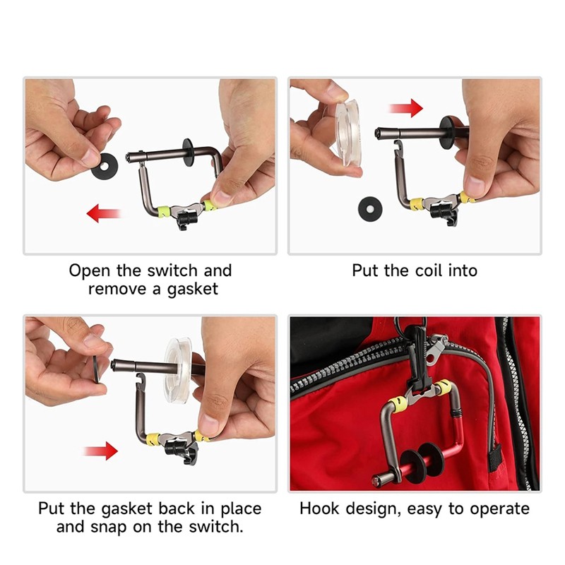 Fishing Sub-Line Rack Hanging Line Reel Series Carry Fly Fishing Fishing Tools Fishing Gear Accessor