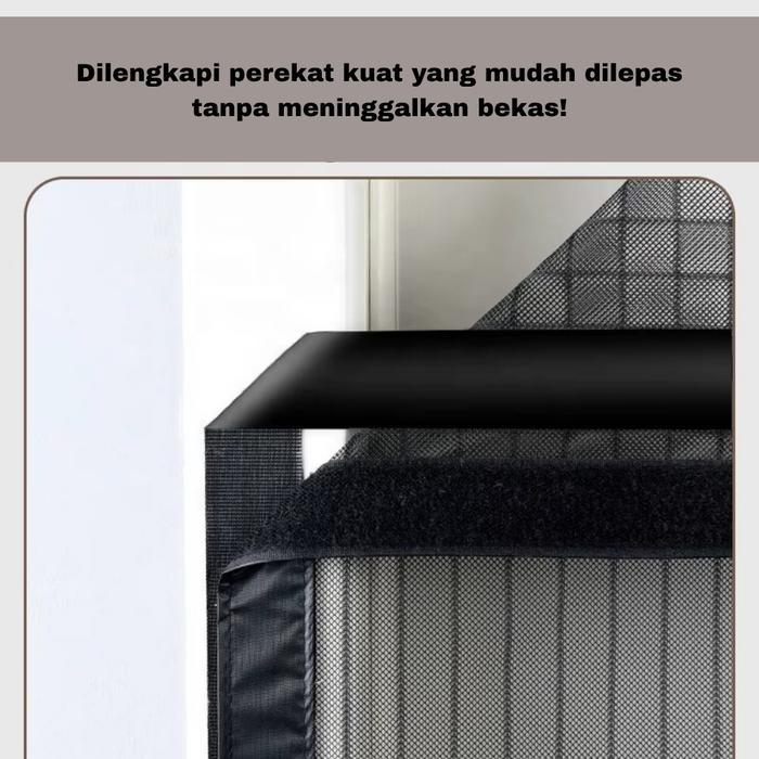 Tirai Pintu Model Magnet Anti Nyamuk Ukuran Besar