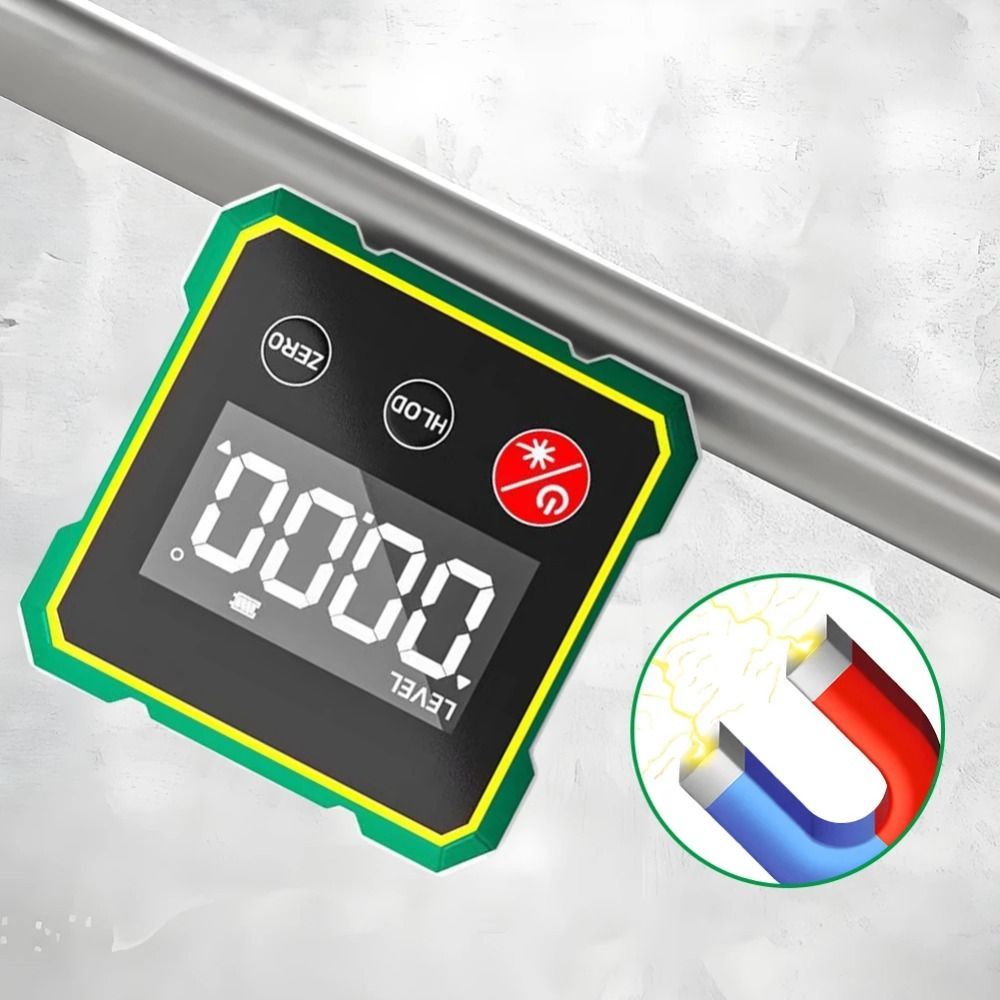 Multifunctional Laser Inclinometer Rechargeable LCD Display Digital Inclinometer 360-degree