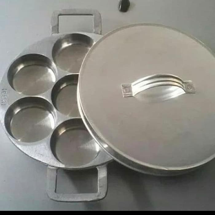 Cetakan Kue Lumpur 7 Lubang Tebal Cara Bikang Martabak Mini EDDY