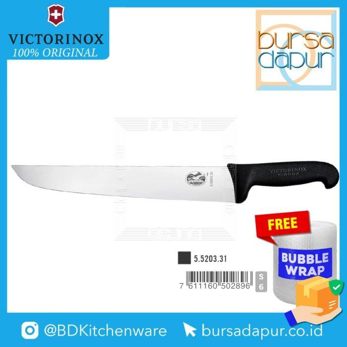 Victorinox Butcher's Knife 31 cm Black Fibrox Handle (5.5203.31)
