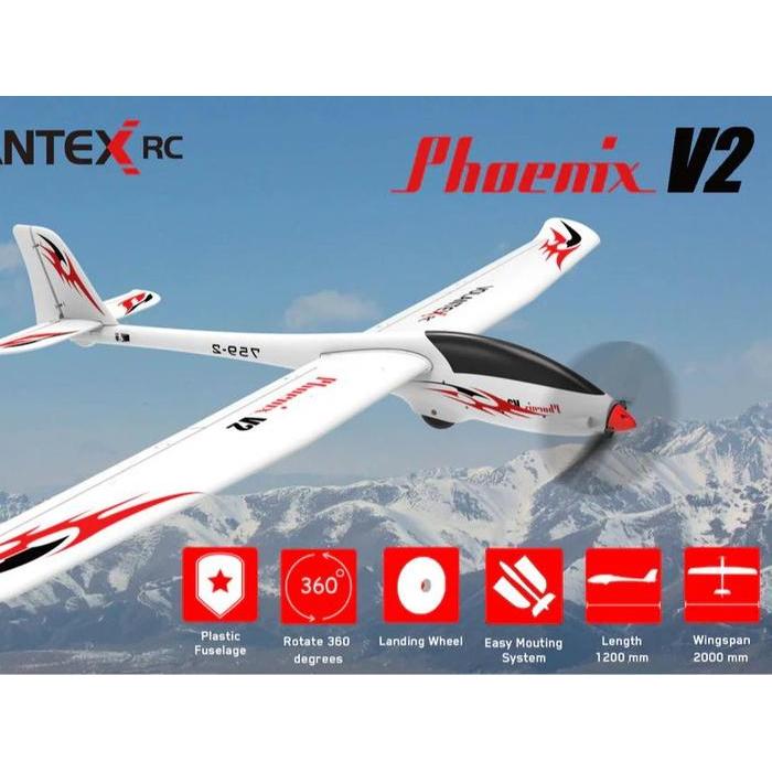 Volantex Phoenix 2000 2000mm Long Range Puller Glider RC Airplane PNP
