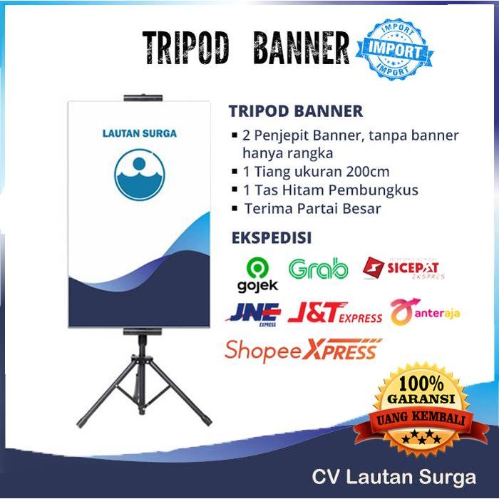 Tripod Banner/ Stand Banner TRIPOD POSTER / TRIPOD Display BERDIRI
