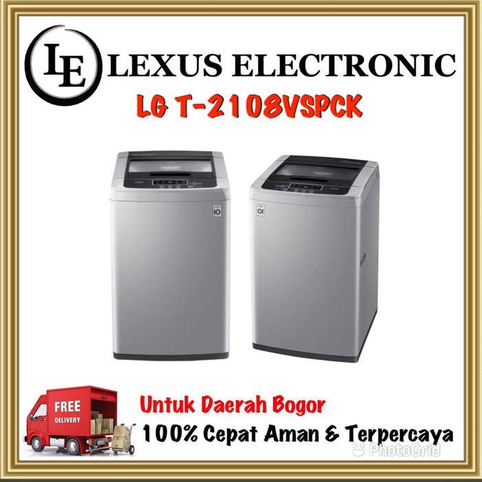 LG MESIN CUCI TOP LOADING 8 KG T-2108VSPCK 2108VSPCK INVERTER