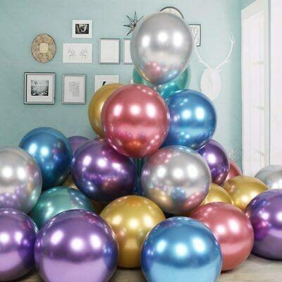 Thebest- Balon Latex 18 Inch Metalik Chrome / Balon 18 inch Krom Metalic