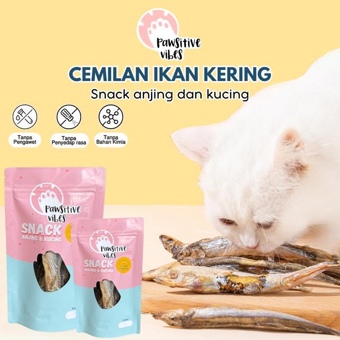 Pristinepitch Cemilan Anjing Kucing Snack Cemilan Sehat Ikan Kering Beku Dan Lezat