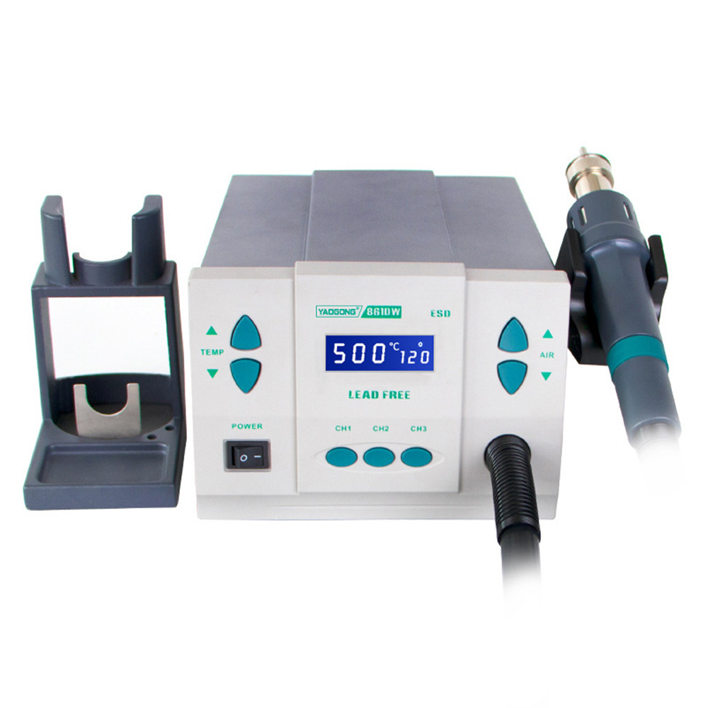 BELI SEKARANG Electric Soldering Irons + Hot Air Gun Better SMD Rework Station Lead-free 1000W YAOGO