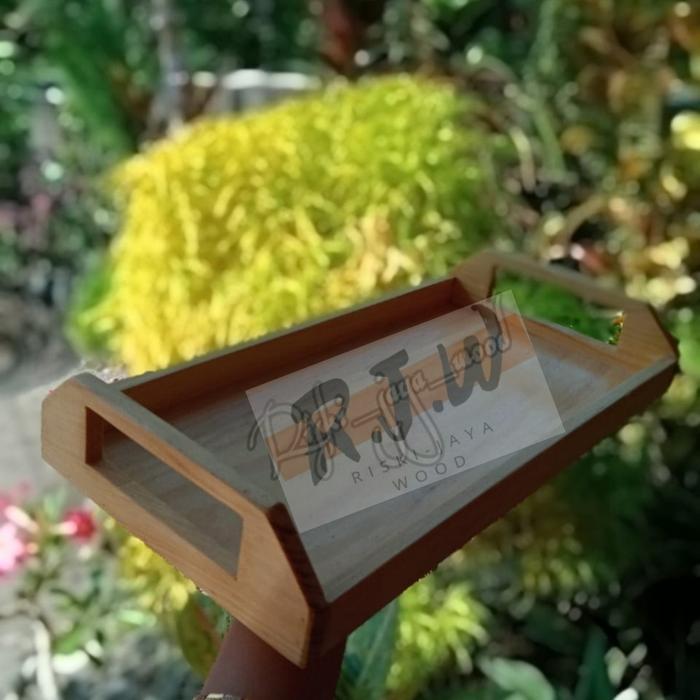 NAMPAN 30X18X3 LESER WADAH SAJI BAKI PERLENGKAPAN DAPUR Kayu