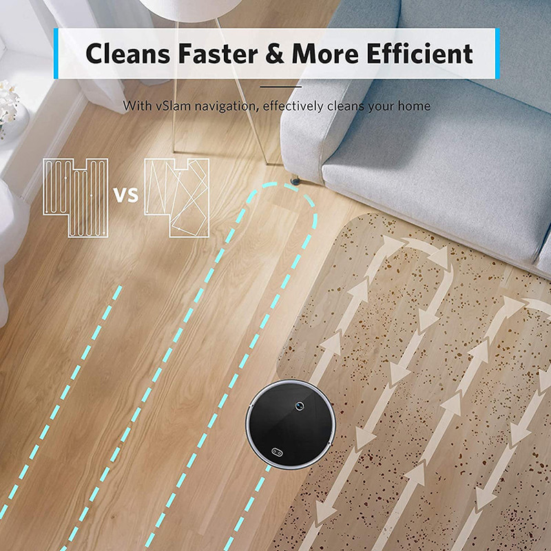 PUREROBO F8S Robots Vacuum Cleaner Multi-function VSLAM+ Gyroscope Navigation Sweeping Wet and Dry