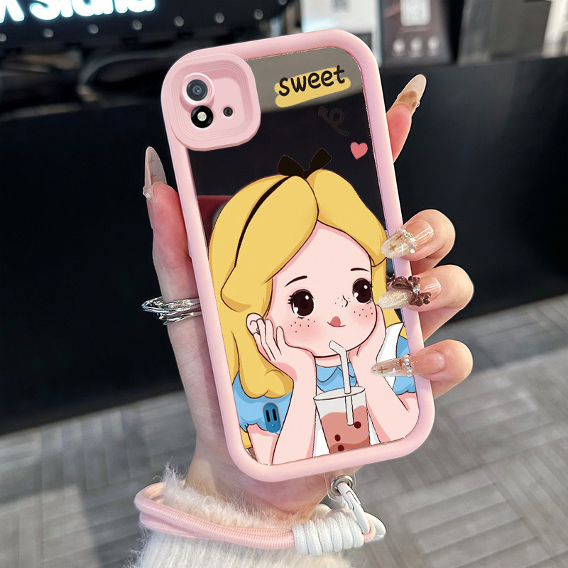 Casing Hp untuk Realme C20 C20A C11 2021 C11 2020 Case Casing putri pola Silikon Softcase Kasing HP 