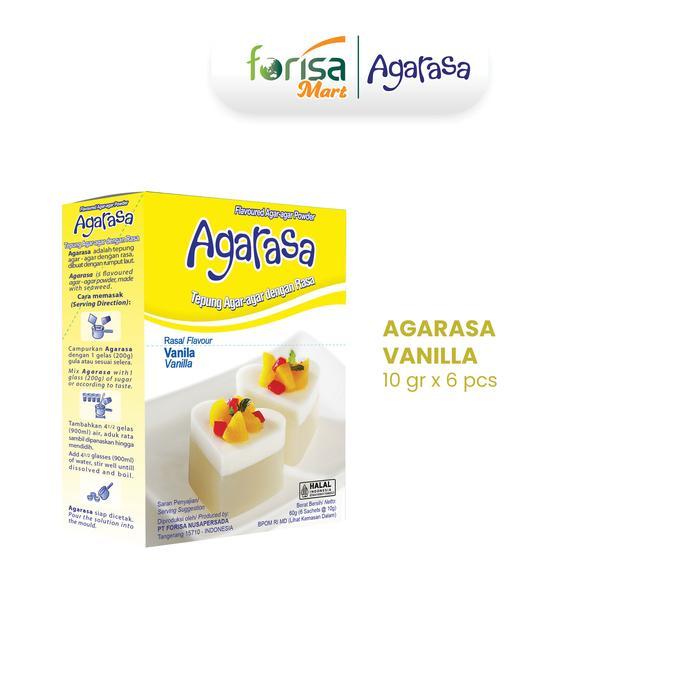 Agarasa Agar-Agar Rasa Vanilla 10Gr Box - 6 Sachet