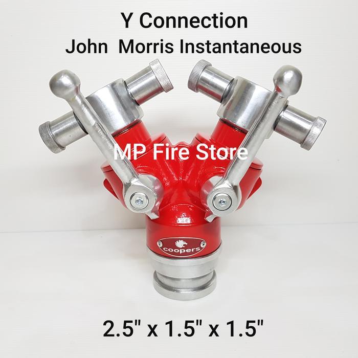 FIRE Y CONNECTION 2 HANDLE 2.5 x 1.5 x 1.5 JOHN MORRIS INSTANTANEOUS