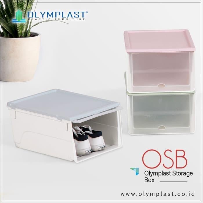 OLYMPLAST STORAGE BOX OSB CONTAINER BOX PLASTIK KOTAK SEPATU SANDAL