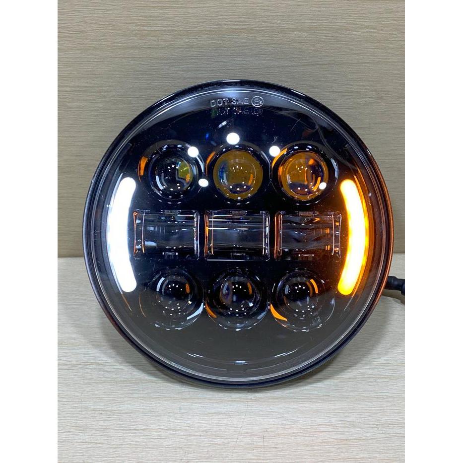 Spesial Lampu Daymaker Headlight 5.75 Inch Black Harley Softail Dyna Sporster Cw Hl047 Bk Terlaris