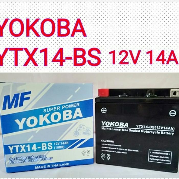 Aki Ytx14 Bs 14Ampere 12V14Ampere Yokoba