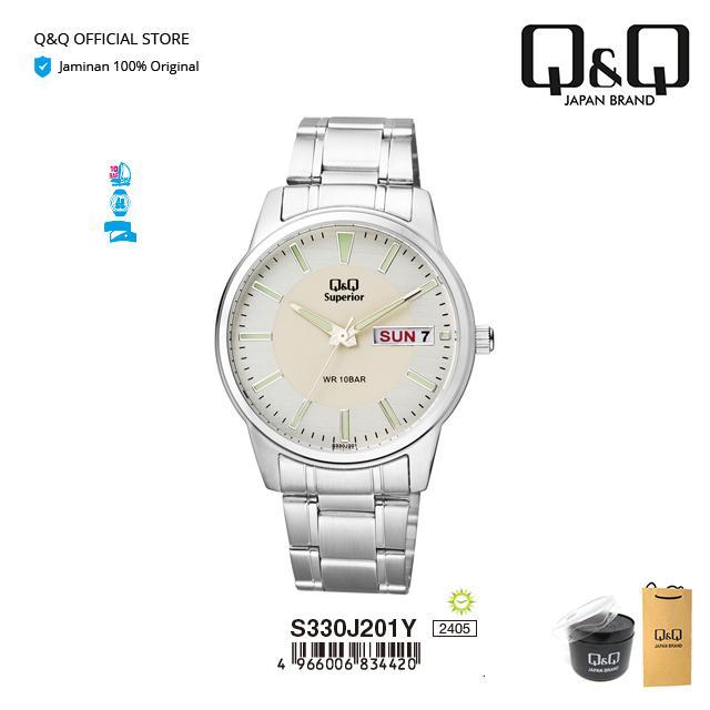 TERLARIS QnQ QQ Jam Tangan Pria Analog - S330 S330J Superior READY STOCK