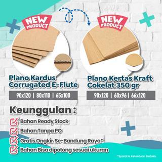 KARDUS LEMBARAN BARU uk 40X70 cm BAHAN CORRUGATED E FLUTE PACKING KARDUS