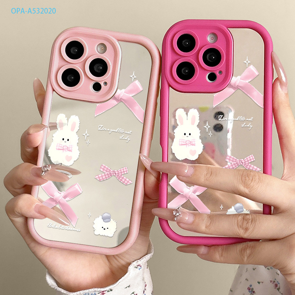 Casing Hp Untuk OPPO A60 A54 A58 A77S A57 A55 A53 A33 2020 2022 4G Cermin Phone Case TY-JZ S9-0009 S