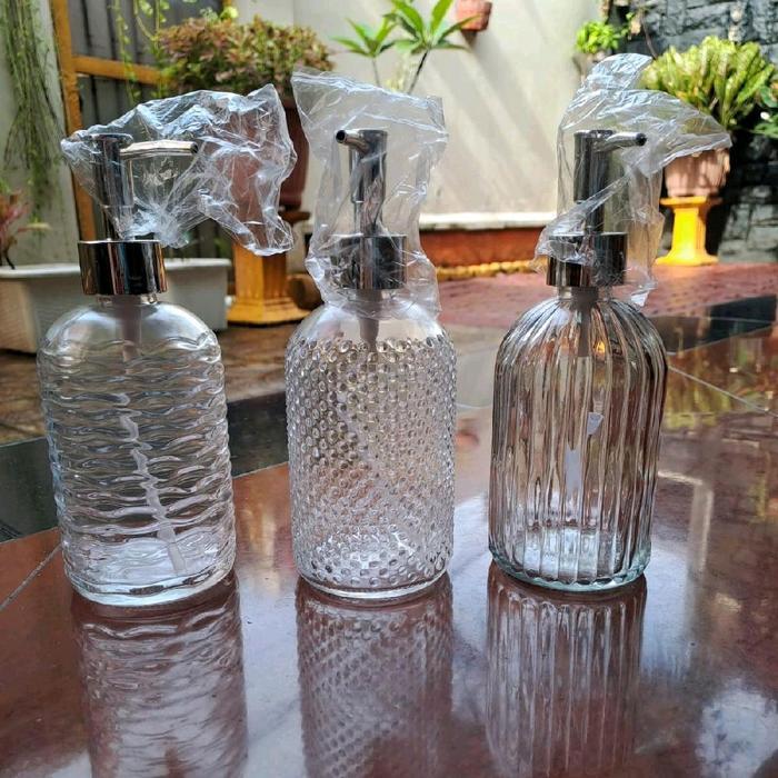 dispenser sabun cuci tangan bahan kaca mewah cocok untuk souvenir
