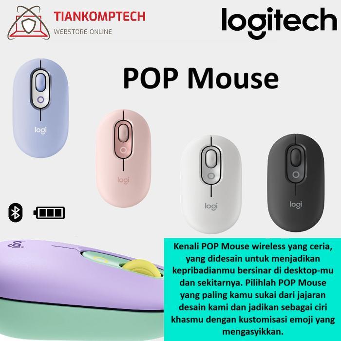 Logitech Mouse POP Bluetooh Wireless