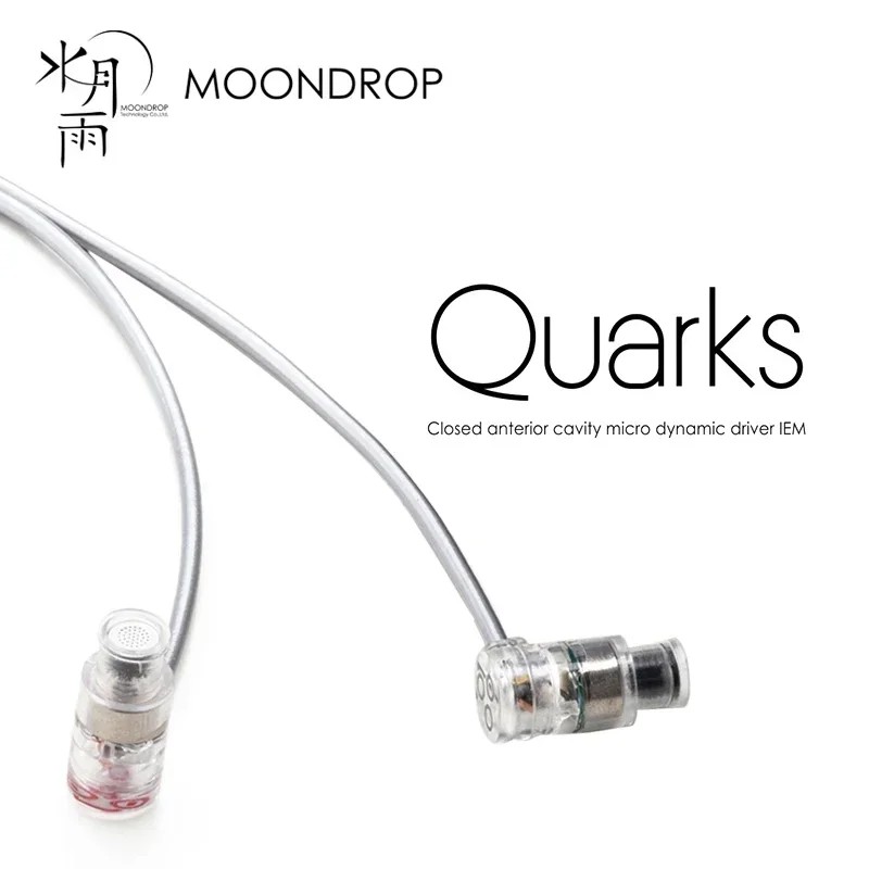 NEW MOONDROP Quarks Earphones High-performance IEMs Closed Anterior Cavity Micro Dynamic Driver Earb