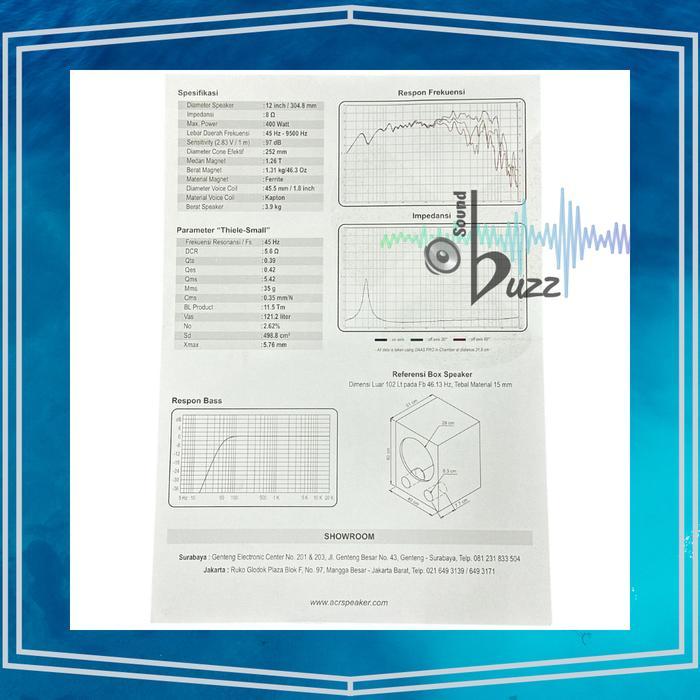 Speaker 12 Inch Acr 1240 - Pa Classic Populer