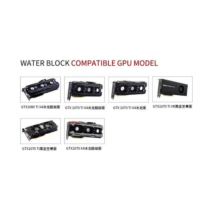 Barrow Full Coverage GPU Water Block For VGA INNO3D ichll GTX1080Ti/1080/1070Ti/1070, 5V ARGB 3PIN