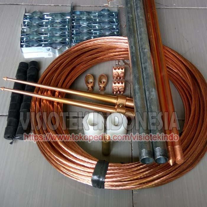 Paket Penangkal Petir / Anti Petir Untuk Rumah Tinggal Pasti Ori