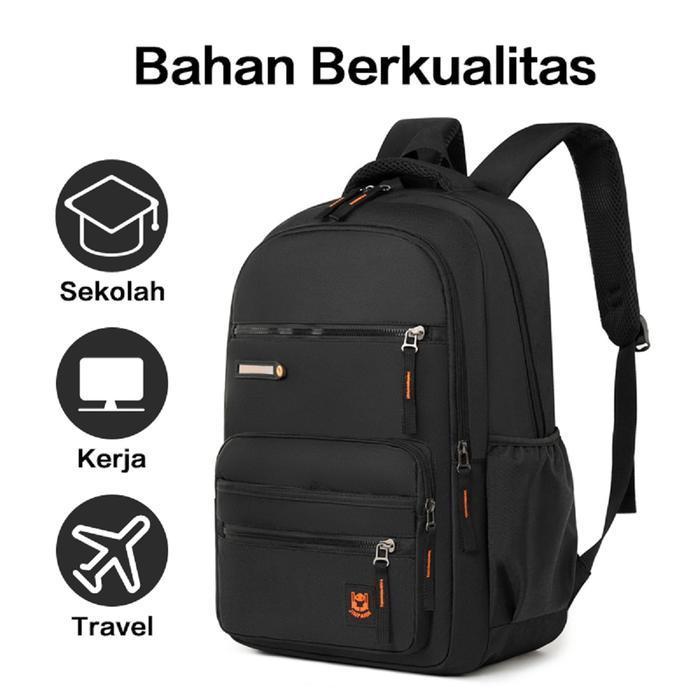Eiger - Tas Ransel Anti Air Sekolah Backpack Fashion Pria Laptop Casual Punggung Trendy Tahan Air