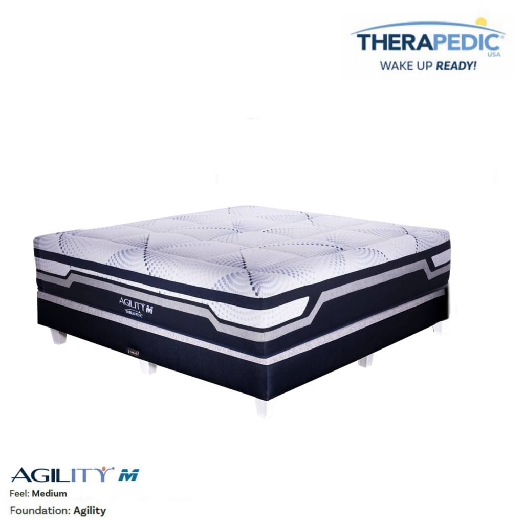Therapedic Springbed Agility M Ukuran 200x200 Fullset Tanpa Sandaran