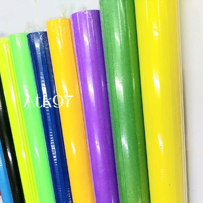 Kertas Karton Asturo (10 Lembar) / Kertas Karton Warna Warni Ukuran 40X60 Cm Biru Hitam Hijau