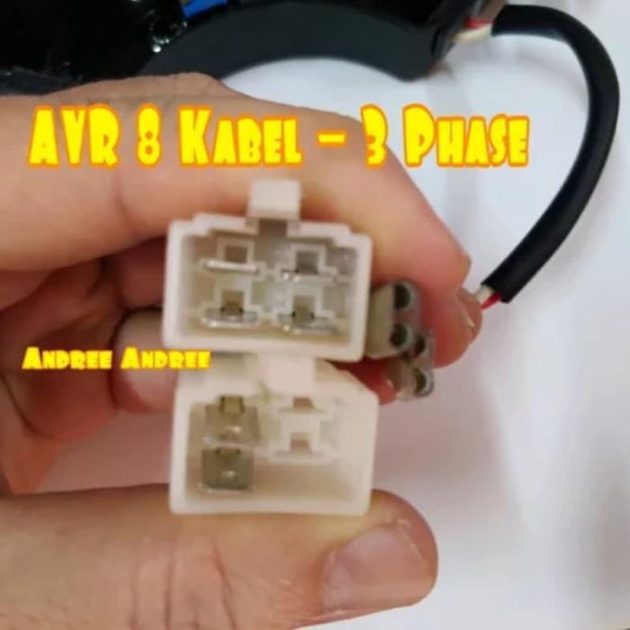 AVR Genset Bensin Solar Sabit Oval 3 phase 8 Kabel 5000 15000 watt w