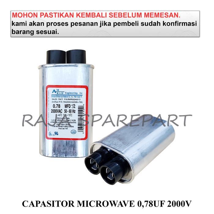 CM78 KAPASITOR MICROWAVE / CAPACITOR / CAPASITOR MICROWAVE 0.78UF 2000V