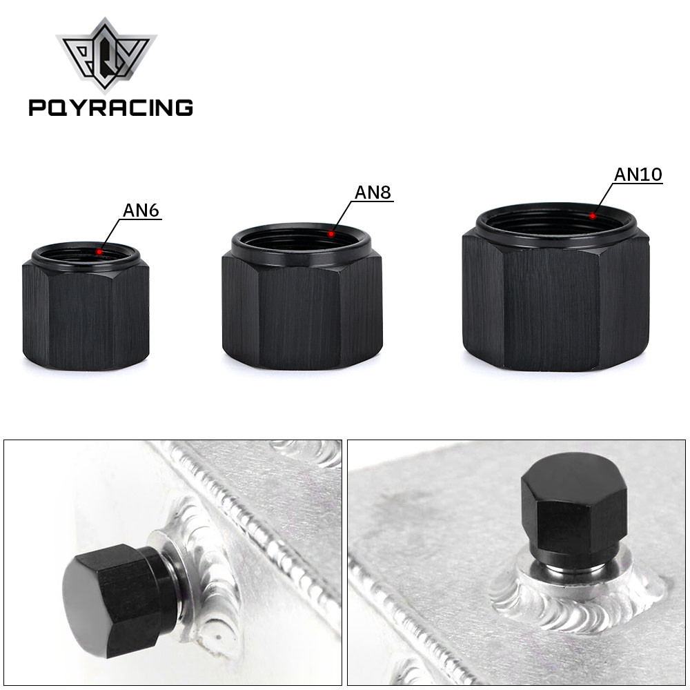 TERBATAS Aluminum AN6 AN8 AN10 Adapter Female Flare End Cap Plug Tube Nut 6-AN 8-AN 10-AN Fitting 1P