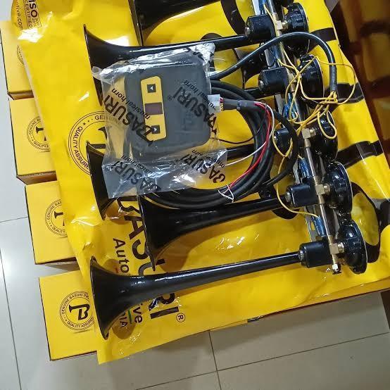 Satu Paket Klakson 6 corong Basuri V4 ORIGINAL Plus Modul Moreno MS15 (1.111 Nada)