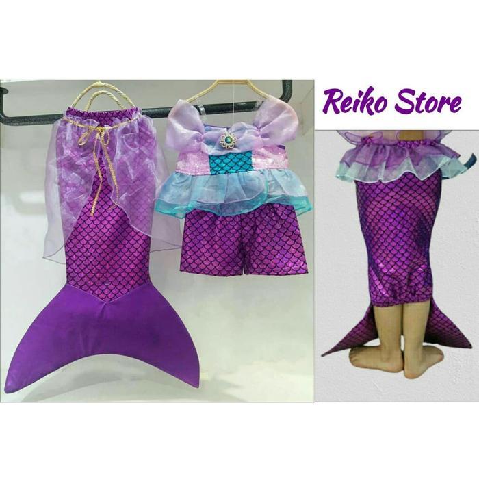ASLI Baju Renang MERMAID Dress Kostum Putri Duyung Anak READY STOCK