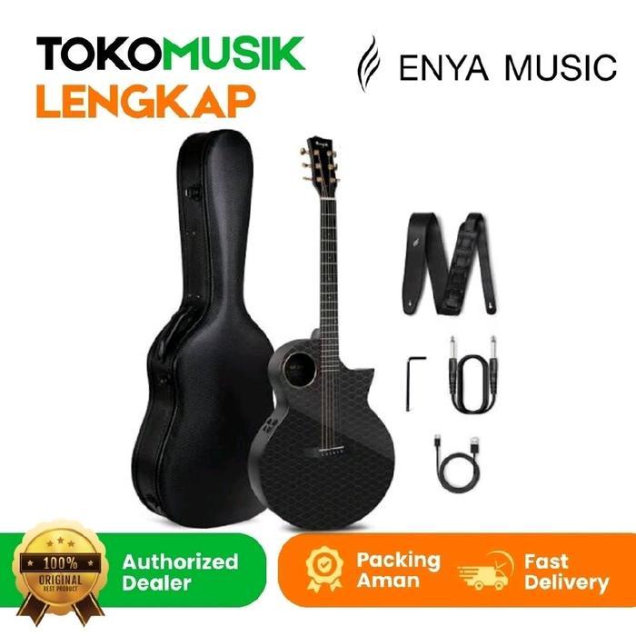 Gitar Akustik Elektrik Enya X4ProGitar Enya X4 Pro S4 Eq 41 Inch Carbon Fiber