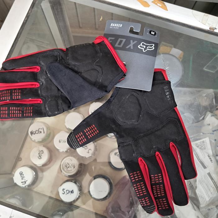 Glove Fox Ranger Gel Chili Red Full Finger Gloves Original - Sarung Tangan Sepeda