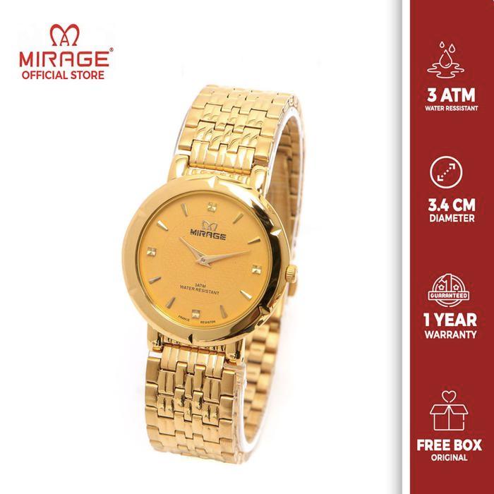 TERBARU Mirage Watch - Garansi Resmi Jam Tangan Wanita Terbaru Mirage Original Rantai Gold Anti