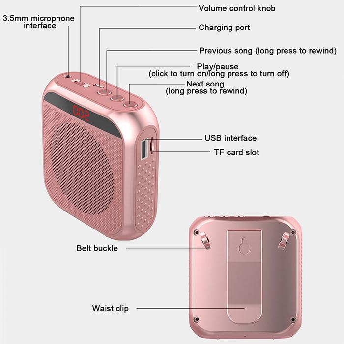 Megaphone Mini Portable Penguat Suara Speaker Megaphone With Mikrofon Terbaik