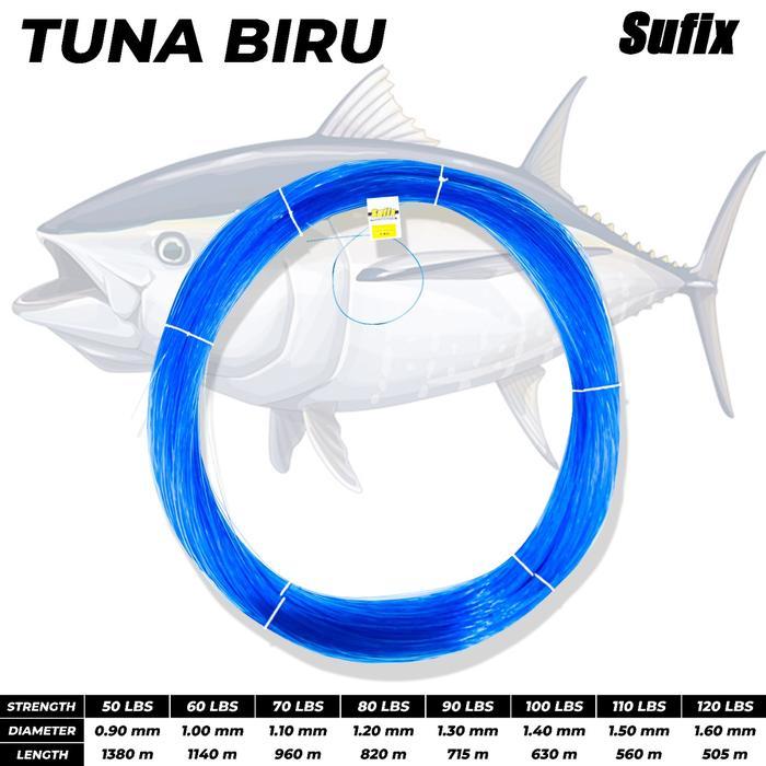 SENAR PANCING SUFIX BIRU TUNA SUPER STRONG