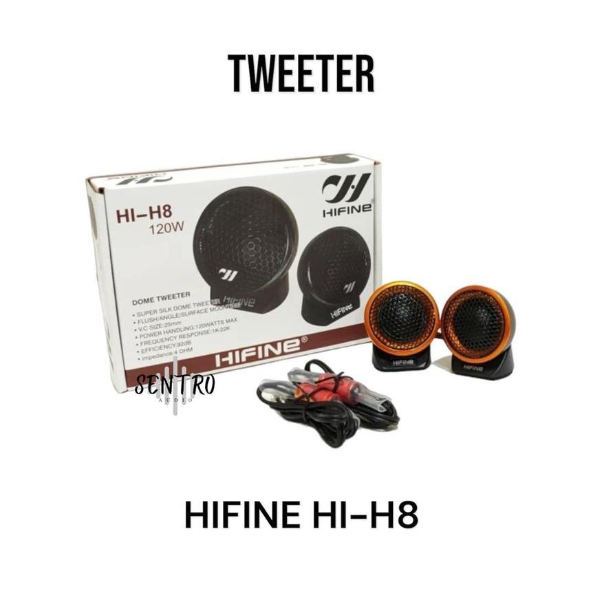 Speaker Mobil Tweeter Hifine Super Dome HI-H8 untuk Audio Sistem Mobil