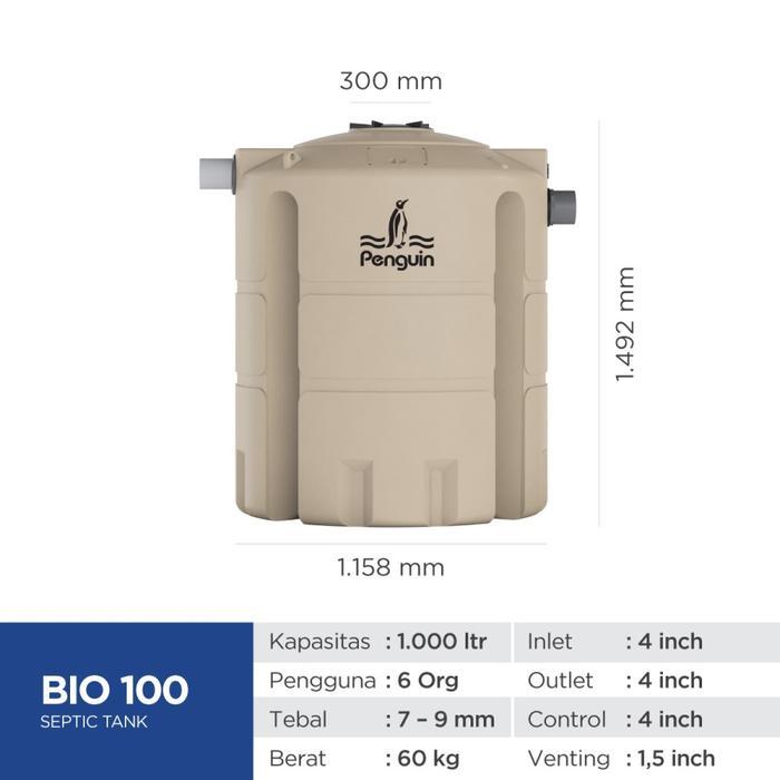 Septik Tank / Tangki Septik / Biorotech Penguin 1000 Liter - Bio 100
