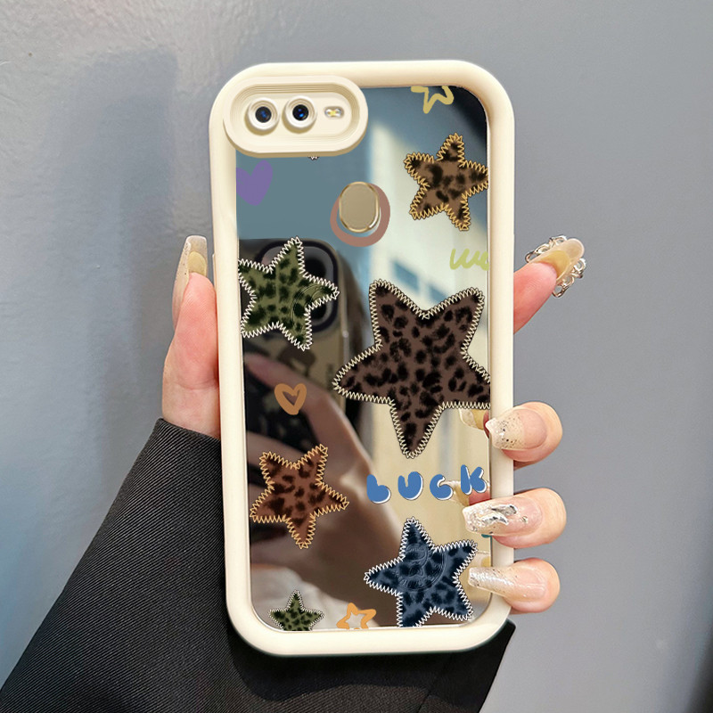 Casing Hp Untuk OPPO A7 OPPO A5s OPPO A12 OPPO A12S A11k Case Bintang macan tutul berwarna Cesing Mi