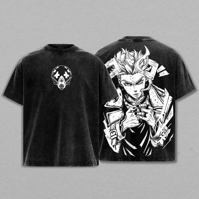 Gachiakuta Vintage Anime Washed Shirt Anime Lover T-Shirt Gift Graphic Print T-Shirt T-shirt Plus