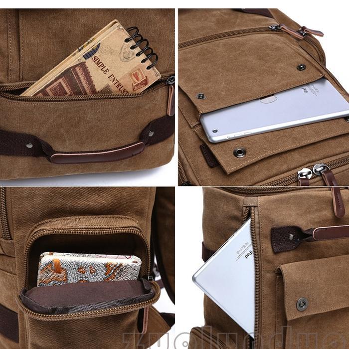 TAS PUNGGUNG / TAS RANSEL PRIA KANVAS/ TAS BACKPACK ORIGINAL LEGUMS