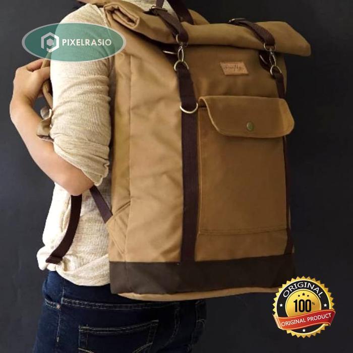 TAS RANSEL PRIA WANITA TAS PUNGGUNG ORIGINAL RV BACKPACK LAPTOP BAG
