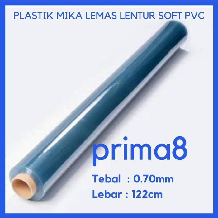 Barkoli_sell - Plastik Mika Lemas Soft PVC Bening Tebal ,7mm Lebar 122cm, Meteran